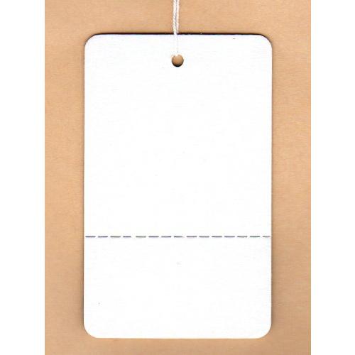 白無地タグ（値札）6341M（37×60mm・ミシン目入り・白糸）/500枚