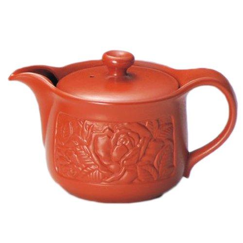 常滑焼3-616間宮 朱泥バラポット(小) AM-T307