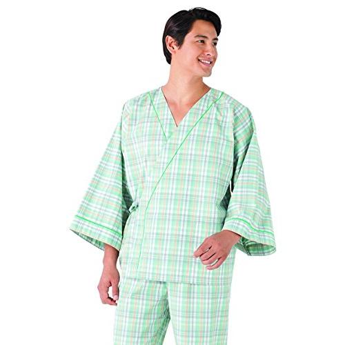 KAZEN アプロン 患者衣上衣(甚平型) 225-23 LL