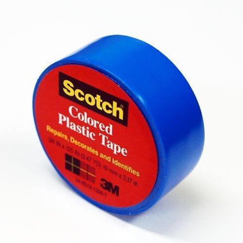 3M プラスチックテープ 19mm 190 青