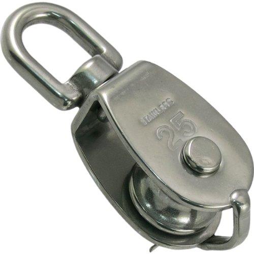 ひめじや ステンレス 豆ブロック 滑車 1車 #25 MB-25