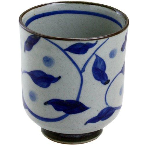 ランチャン(Ranchant) 軽々特大湯のみ グレー Φ8.5x9.8(cm) 唐草 有田焼 日本...