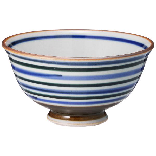 有田焼 黒巻ライン 茶碗(大)