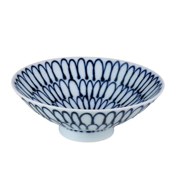 白山陶器 平茶わん 青 (約)φ15×5.3cm P-4 森正洋デザイン 波佐見焼 日本製