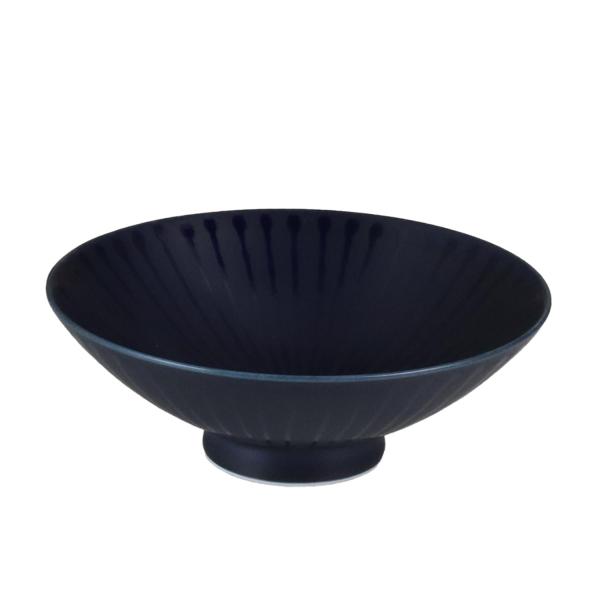 白山陶器 平茶わん 紺 (約)φ15×5.3cm 森正洋デザイン 波佐見焼 日本製 U-1