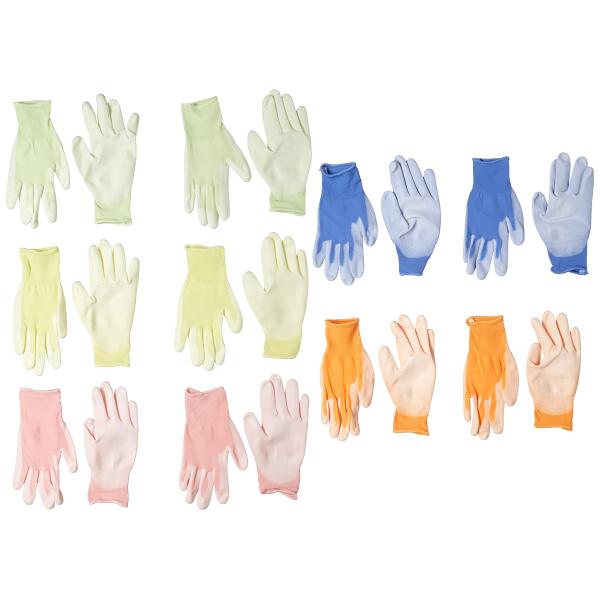 [コーコス信岡] N-３０６９ ウレタン背抜きカラー１０P アソート M