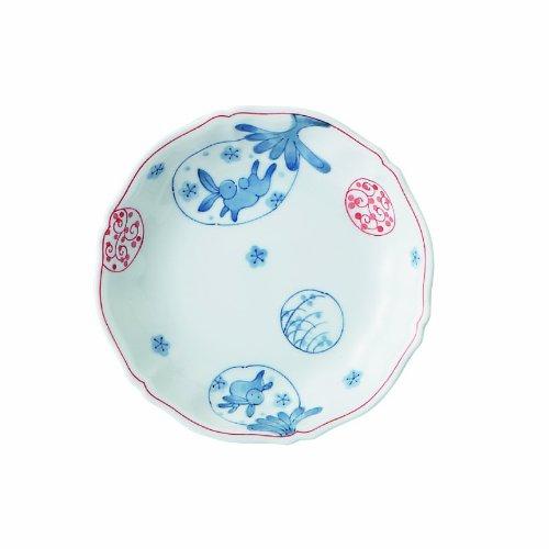 大東亜窯業 なすうさぎ 17cm深皿 AM-NAURI5F