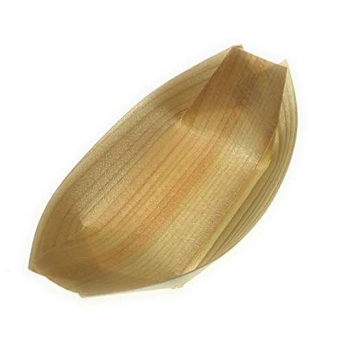 HRS 経木舟皿4寸 100枚入り 木舟