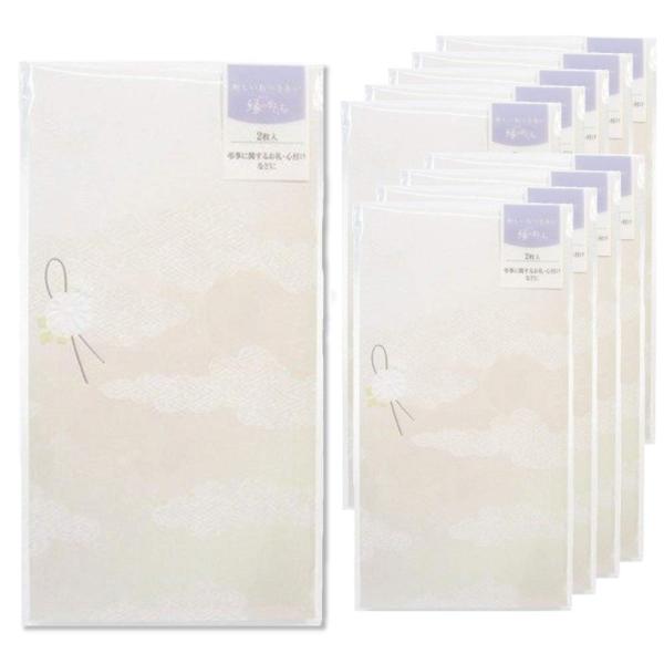 マルアイ 祝儀袋 不祝儀 仏 のし袋 字なし 縁のかたち 20枚 ノ-ユカ660×10P