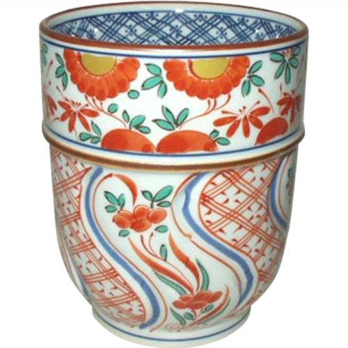ランチャン(Ranchant) 特大湯のみ レッド Φ8.2x10(cm) 花祥瑞 有田焼 日本製