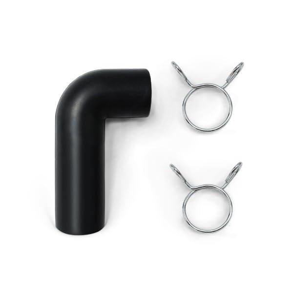 Ｌ字型接続ゴムホース(金具付)