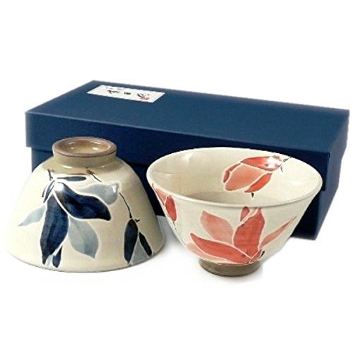 有田焼 勲山窯 もくれん 組茶碗(夫婦茶碗) 20625