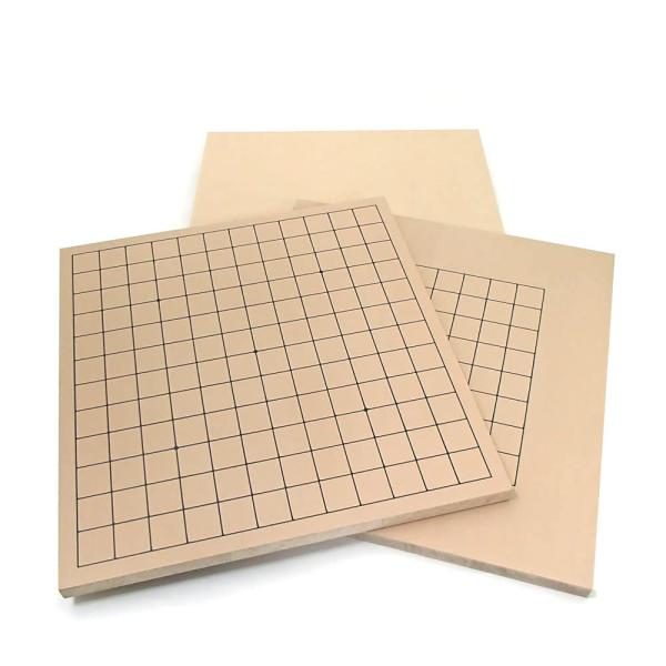 囲碁を始めるのに便利 新桂９・13路木製囲碁盤（アガチス）両用盤 入門に大変便利