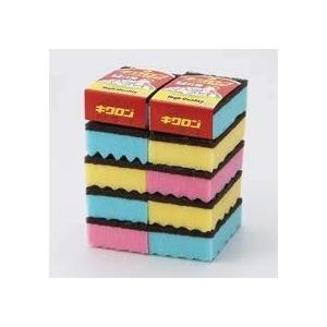 [キクロン 9606715] （まとめ）スポンジたわし　キクロンＡ　１０個