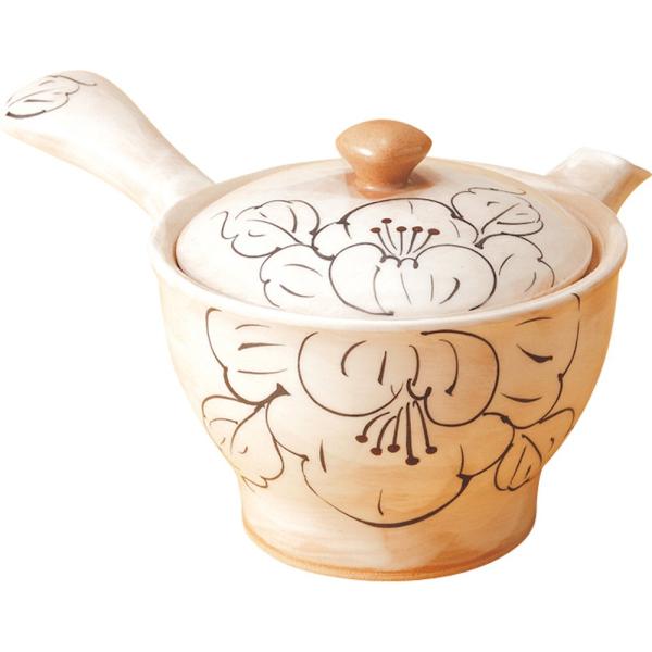 波佐見焼 輝峰窯 急須 中 (ステンレス茶こし付) 牡丹芳 425417