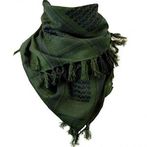 アフガンストール アラブストール スカーフ シュマグ マフラー Cotton 100% (グリーン)
