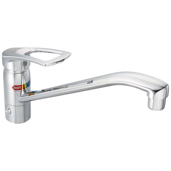 カクダイ シングルレバー混合栓(分水孔つき) 117-054