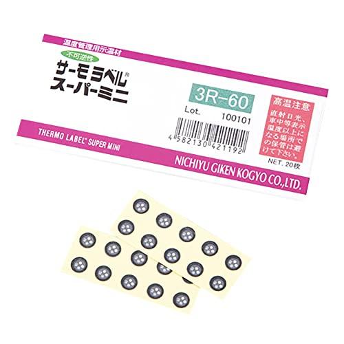 日油技研工業 サーモラベル(R)スーパーミニ3R(不可逆性) 3R-60 /5-1012-03