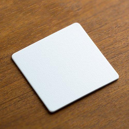 ペーパーコースター コースター 白無地角 2.0mm 50枚 [ホーム&amp;キッチン]