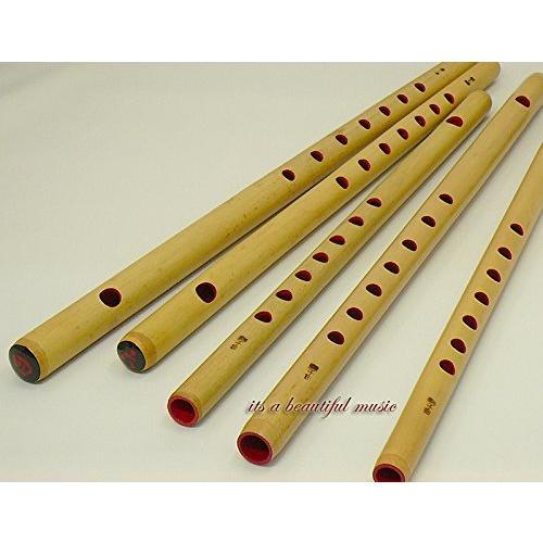 【お祭り・お囃子用 篠笛】入門用 篠笛 無地【7穴7本調子】