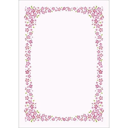 タカ印 証書用紙 10-1701 桜 A4判 10枚