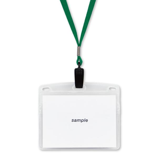 オープン工業 吊り下げ名札 ネームプレート 名札 カードホルダー ネームホルダー 10枚 チャック ...