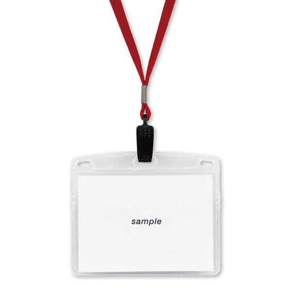 オープン工業 吊り下げ名札 ネームプレート 名札 カードホルダー ネームホルダー 10枚 チャック ...