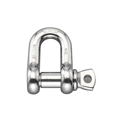 エスコ 585kg強力型シャックル ステンレス製 EA638F-108A