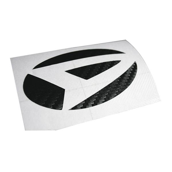 viz カーボン調エンブレムシート タント L375 L385 リア 黒 VIZ-KS-E501-B...