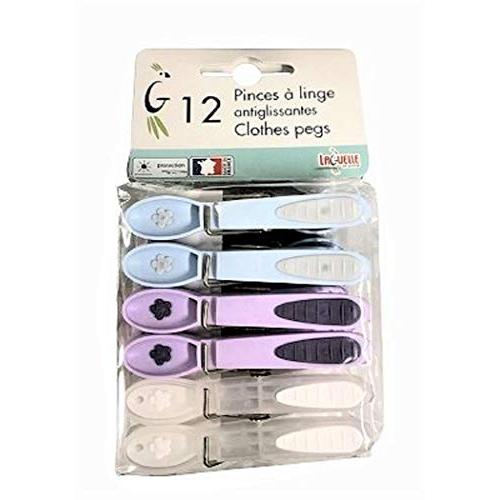 南海通商 Laguelle 花柄ピンチ PU/WH/BL 12ｐｃｓ 0101-016