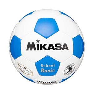 ミカサ(MIKASA) サッカーボール 5号 日本サッカー協会 検定球 (一般・大学・高生・中学生用) ホワイト/ブルー 手縫いボール SVC502S｜goodzero