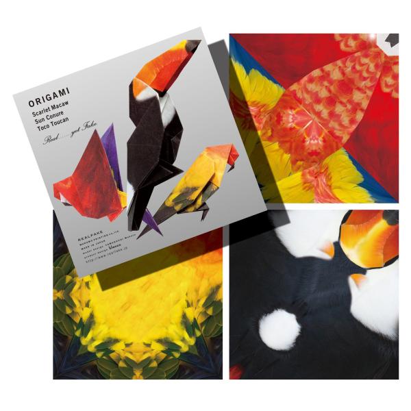 リアルフェイク 折り紙 トロピカルシリーズ インコ OR-E