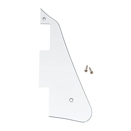 Musiclily LP レスポール用ピックガード、3プライホワイト