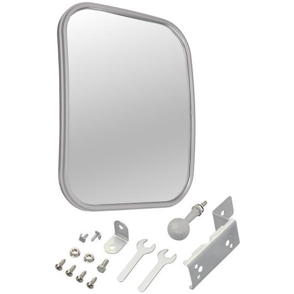 エーモン(amon) 安全計画 ガレージミラー 曲面率650R 約240×190mm 家庭用カーブミ...