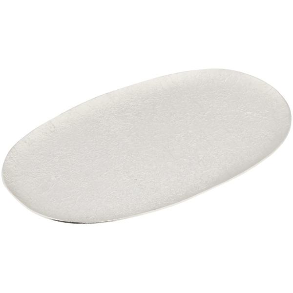 能作　小長皿 - 氷割　〔錫100％〕　501870