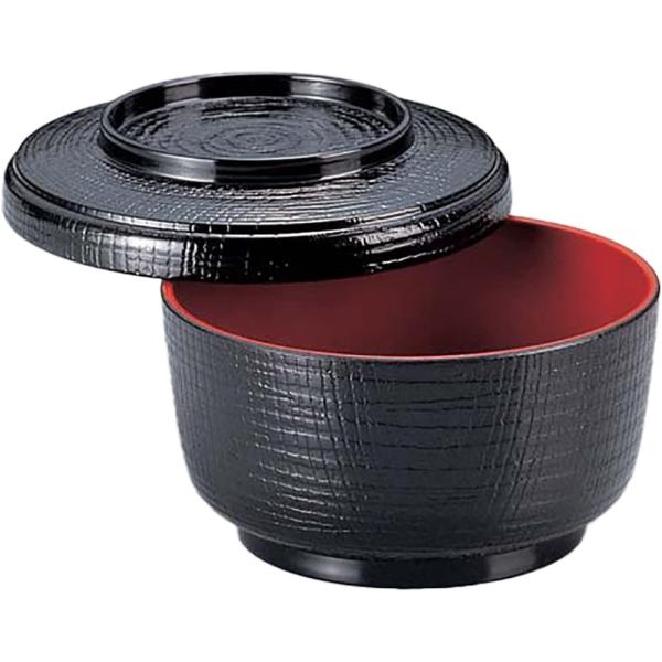 福井クラフト おひつ 耐熱 日本製 食洗機対応 ケヤキ割子 黒内朱塗