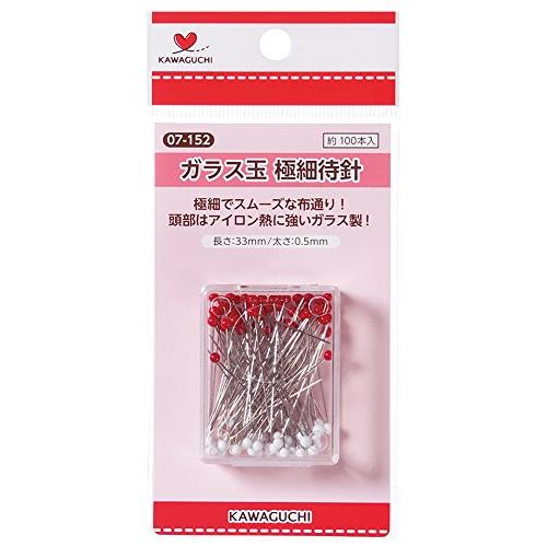 KAWAGUCHI(カワグチ) 手芸用品 ガラス玉 極細待針 07-152
