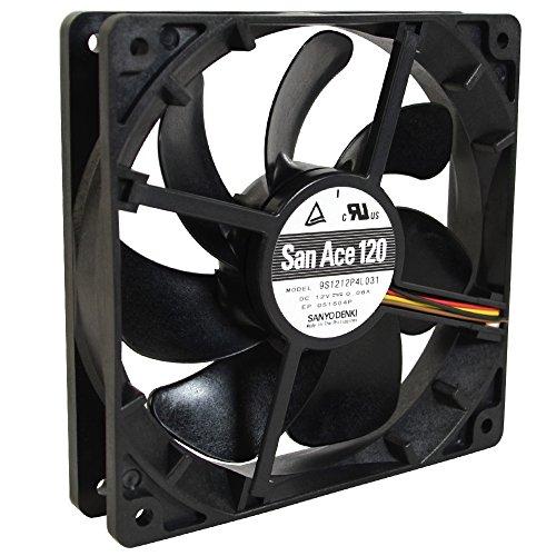 オウルテック PCケース用山洋電気冷却ファン PWM 低振動 12cm 25mm厚 800~1,50...