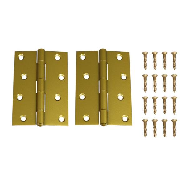ハイロジック 扉用丁番 ゴールド蝶番 102mm 072619 2枚入