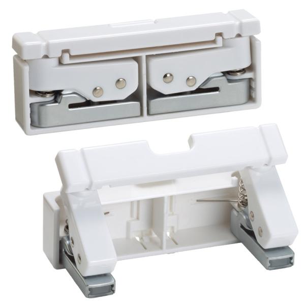 リヒトラブ コンパクトパンチ 2穴 白 P1040-0