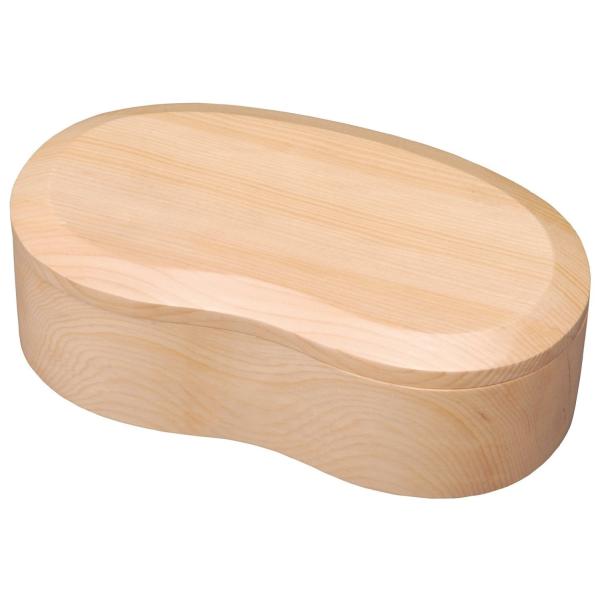 豆型 一段弁当箱 ナチュラル FHZ01W