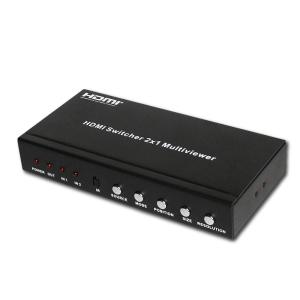 EdisonBrain スピーカーセレクター 2入力4出力 プッシュ式 切替機 電源
