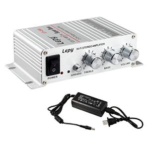 Lepy Hi-Fi ステレオアンプ デジタルアンプ カー アンプ パワーアンプLP-268 [LP-268+AC電源アダプター(5A)]｜goodzero