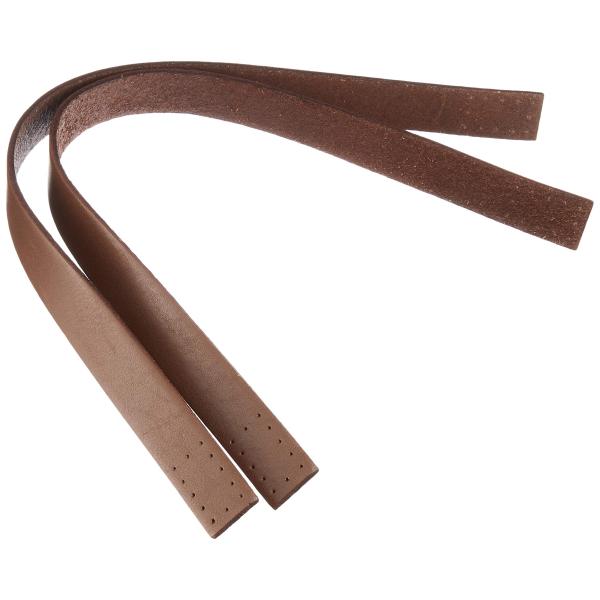 日本紐釦貿易(Nippon Chuko) 本革持ち手 40cm 2本入り 巾2cm 焦茶 MAW29...