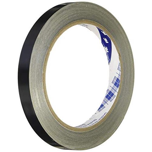 3M 絶縁機能付き黒色導電アルミ箔テープ No.AL-37BLK 12mm幅 x 20m