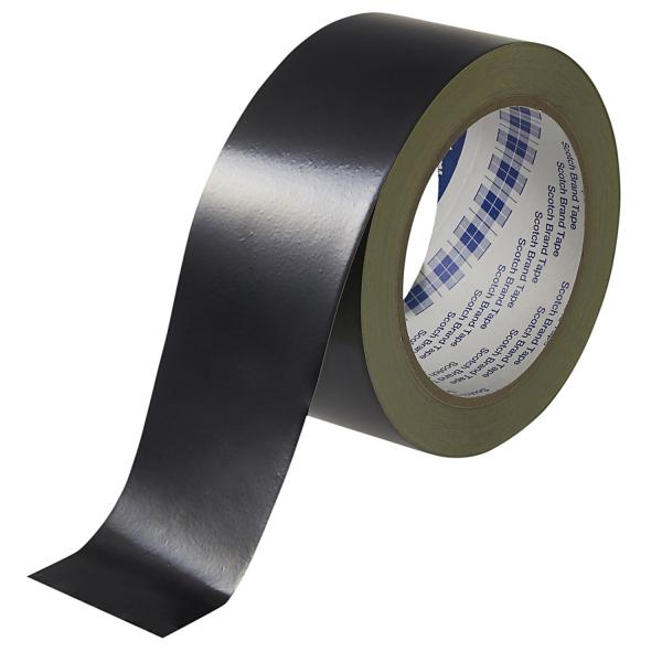 3M 絶縁機能付き黒色導電アルミ箔テープ No.AL-37BLK 60mm幅 x 20m