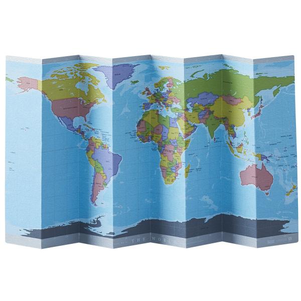 ジオグラフィア 世界地図 自立式 ミニ ベーシック M-BA-S