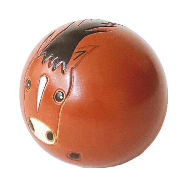 日本のお土産にも人気　日本製　日本こけし　民芸品　工芸品　卯三郎作　１２干支　馬　ゆらころ　午　こけ...