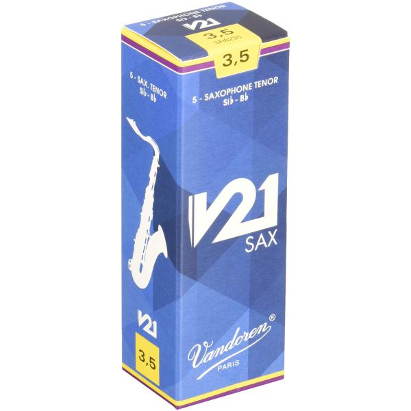 バンドーレン テナーサクソフォンリード V21 硬さ : 3-1/2 (5枚入り)