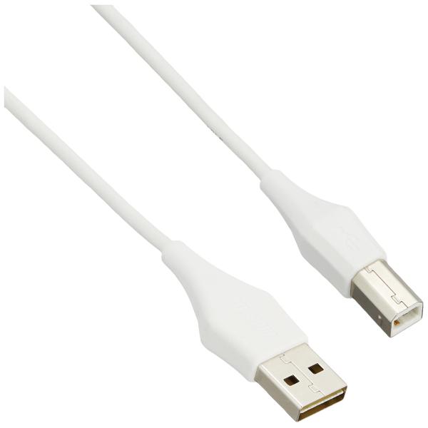 BUFFALO どっちもUSB2.0ケーブル (A to B) 1m ホワイト BSUABDU210...